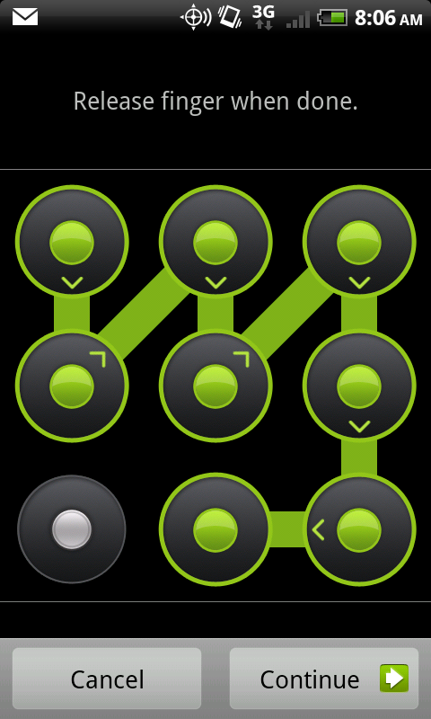Android pattern lock